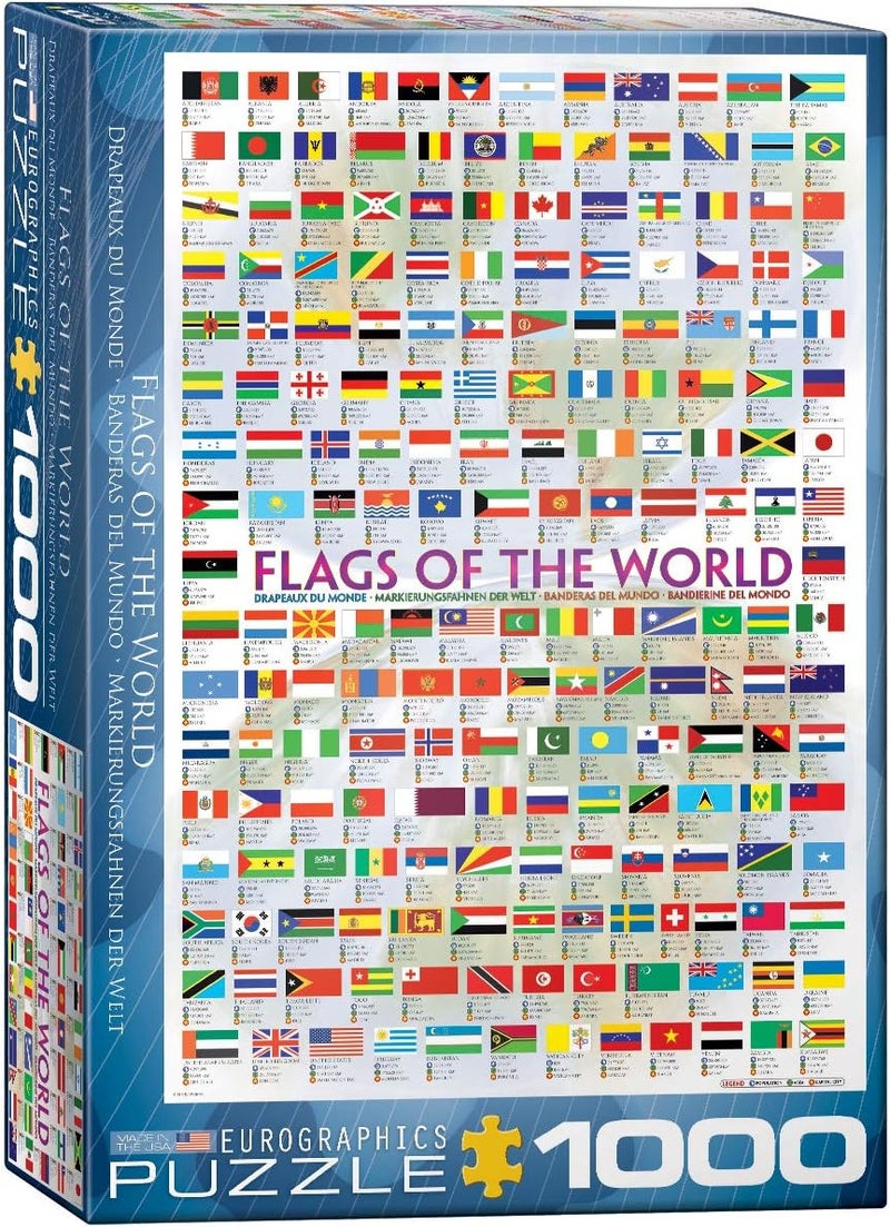 EuroGraphics Flags of The World Puzzle 1000Piece 60000128 - Image 1