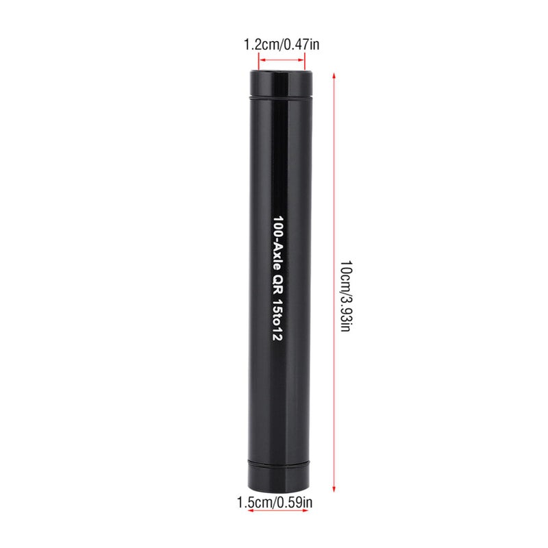 VGEBY1 Thru Axle Hub Adapter, 15mm to 12mm Aluminuim Alloy Quick Release Thru Axle Hub Adapter(Black) - Image 4