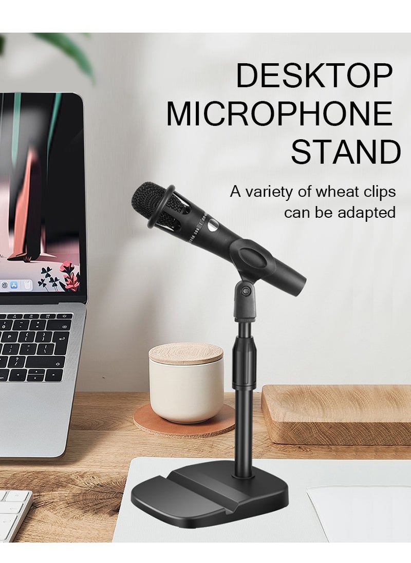Arabest - Desktop Microphone Stand With Mobile Phone Tablet Base Stand Suitable For Game Streaming Live Broadcast Adjustable Desktop Microphone Stand - Image 1