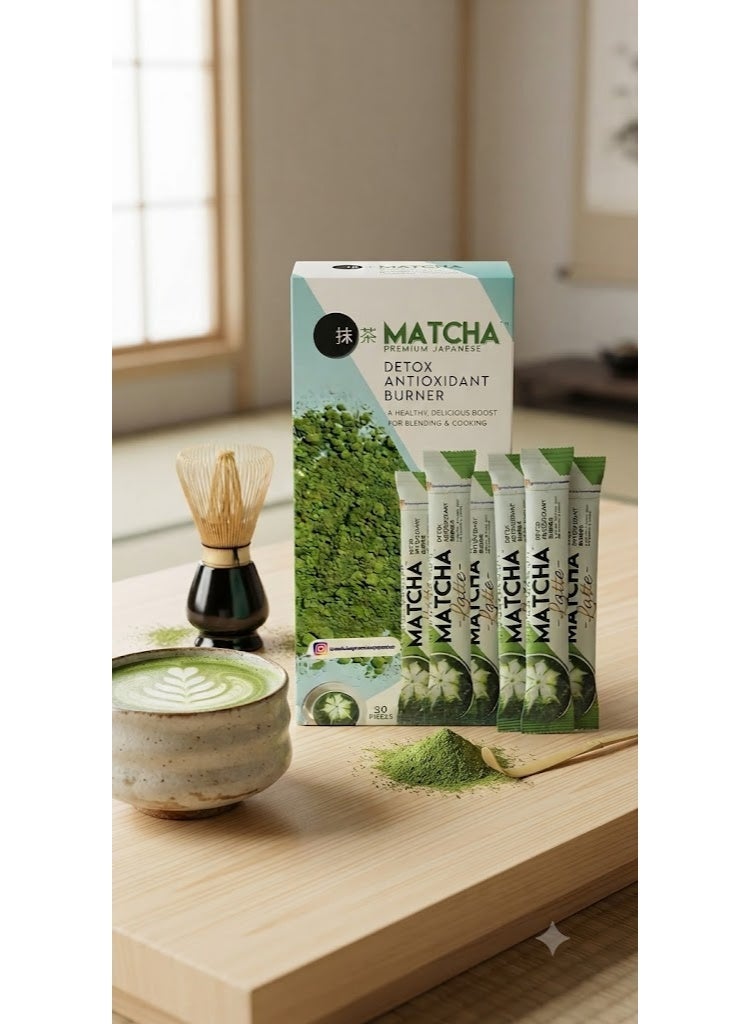 MATCHA Premium Japanese Matcha - Detox & Antioxidant Burner Tea (20 Sachets) - Image 3