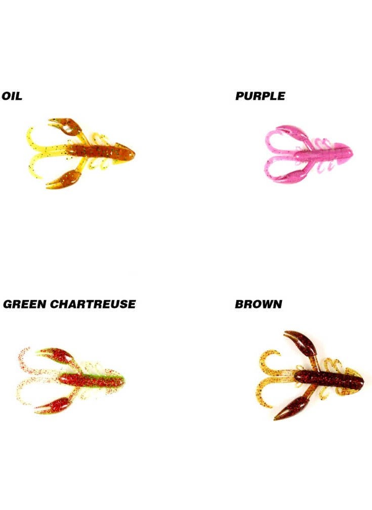 Ryuji - Rock Craw 7.2 cm 6 Pieces Purple-Standard - Image 1