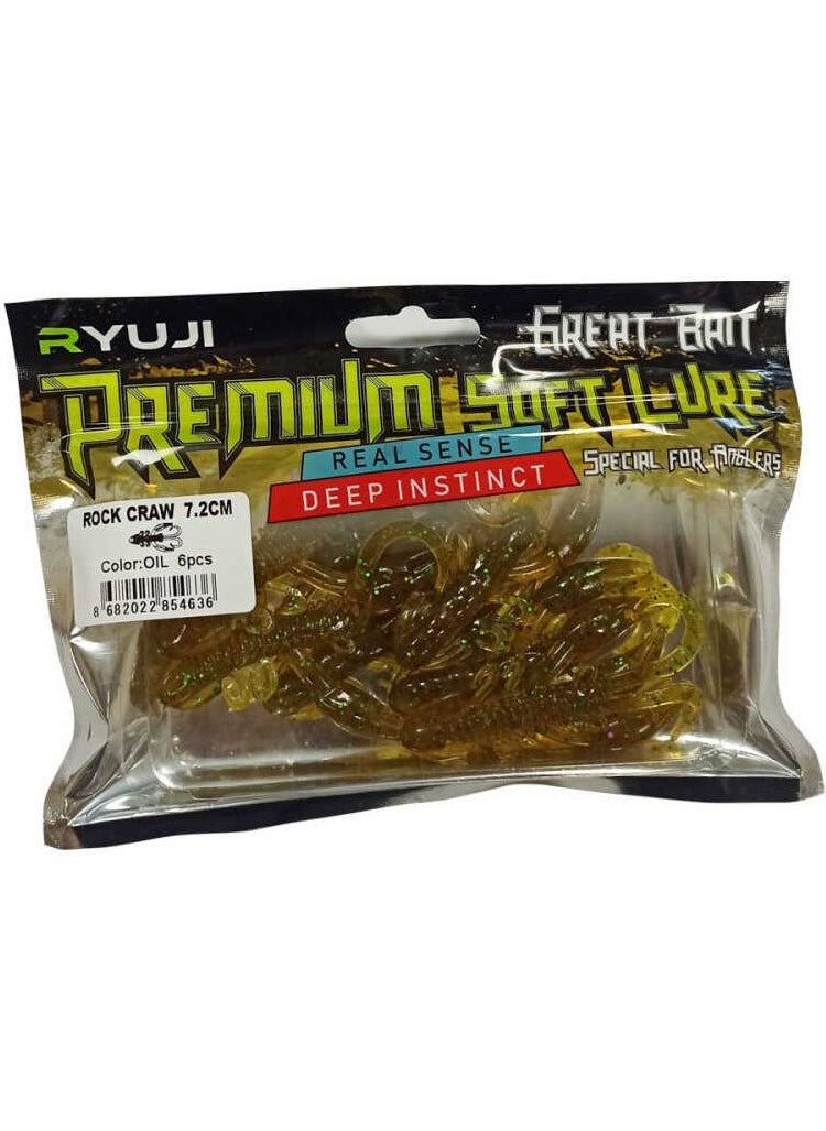 Ryuji - Rock Craw 7.2 cm 6 Pieces Purple-Standard - Image 1