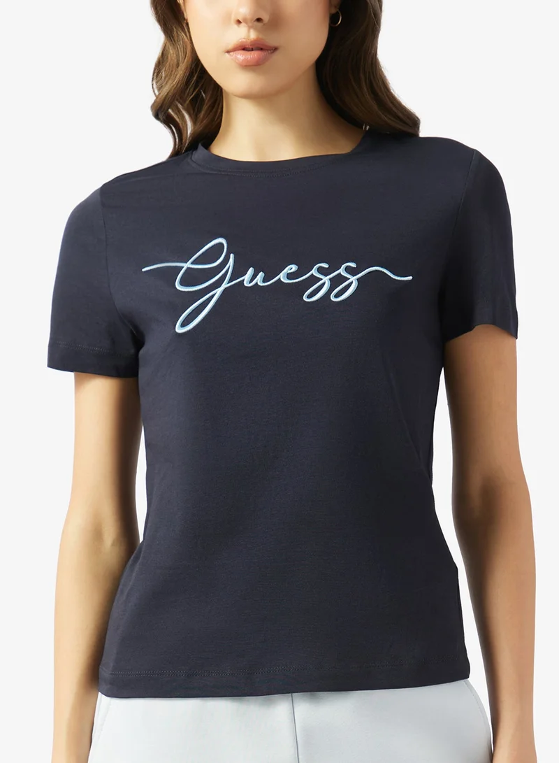 GUESS  Crew Neck T-Shirt Slim Fit for Women | Best Price UAE