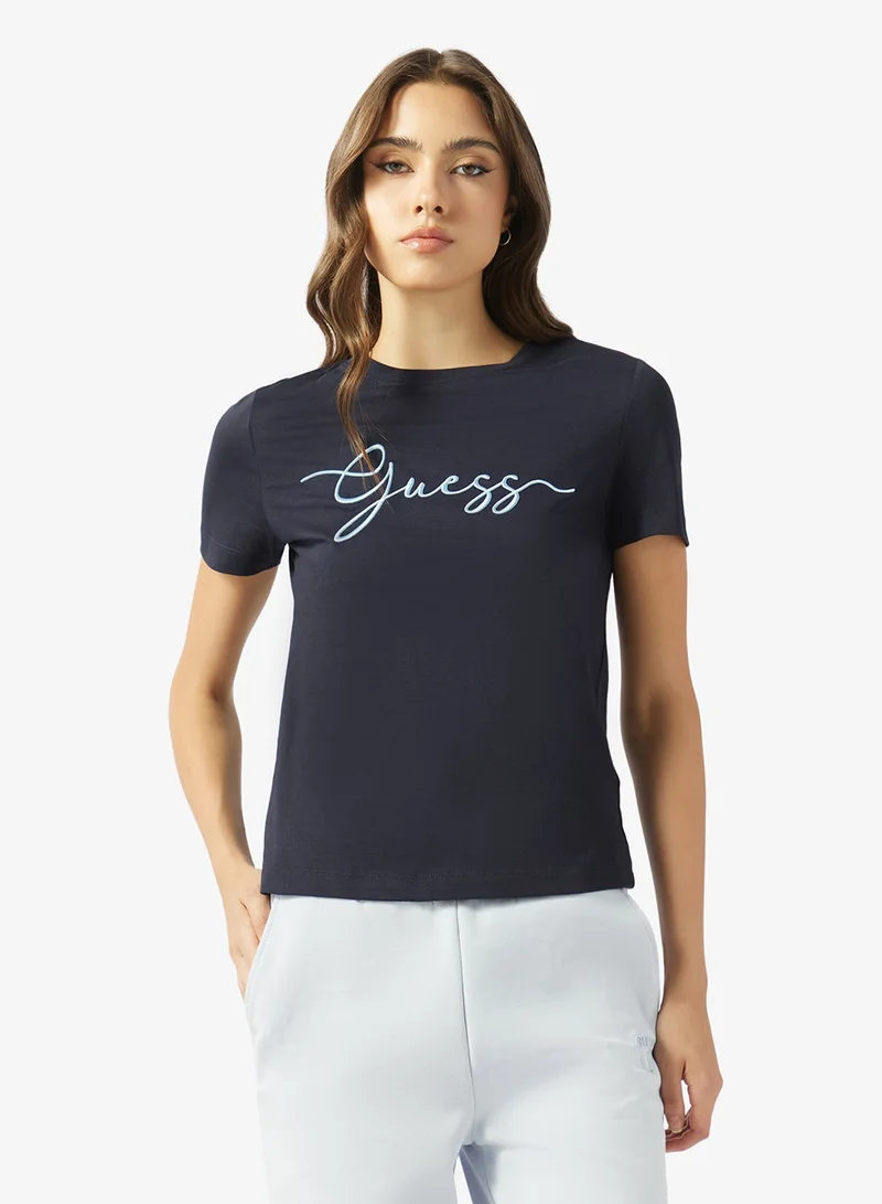 جس تي شيرت بياقة دائرية بقصة ضيقة