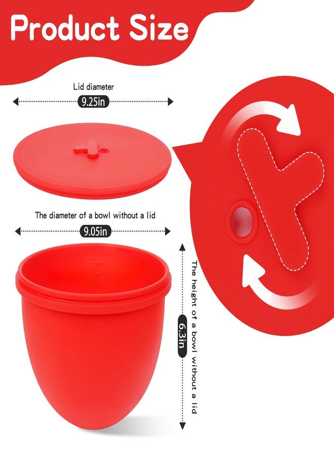 FIMXSD Silicone Bowl Liners with Lids Compatible with KitchenAid Tilt-Head Stand Mixer, Food-Grade Silicone Mixing Bowl Insert for Baking & Proofing, Mixer Accessories, Heat Resistant (3, 4.5 QT) - Image 2