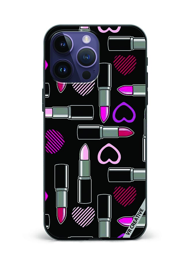 VR CREATIVE Protective Case Cover For Apple iPhone 16 Pro Lipsticks Design Multicolour - Image 1
