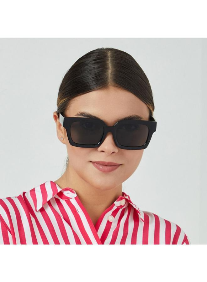 بلاك أوت نظارة شمسية بلازا للنساء من بلاك آوت باي آيوا، أسود - Image 4