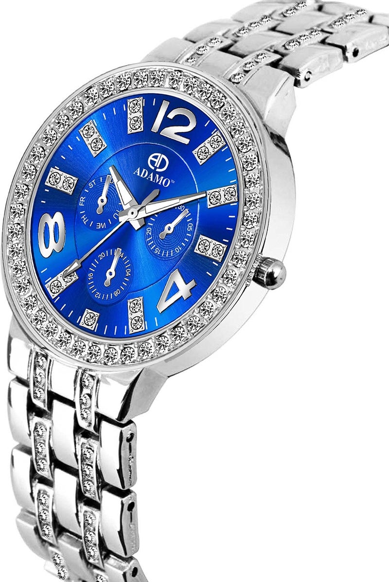 ADAMO Analog Blue Dial Women's & Girl's Watch 839SSM05 - Image 3