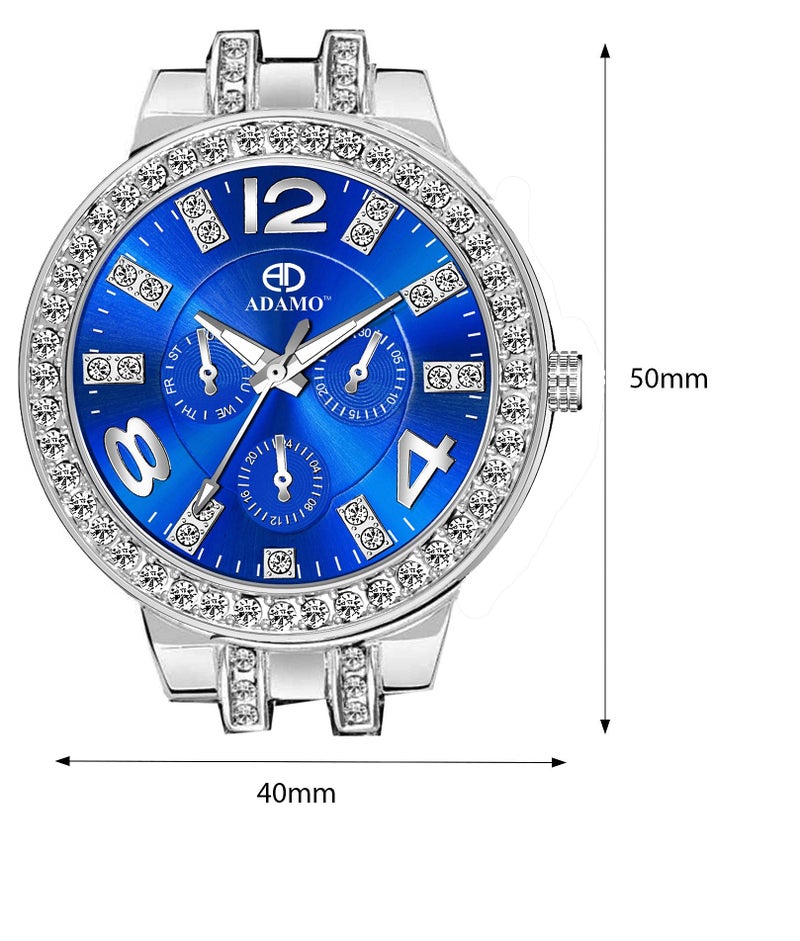 ADAMO Analog Blue Dial Women's & Girl's Watch 839SSM05 - Image 2
