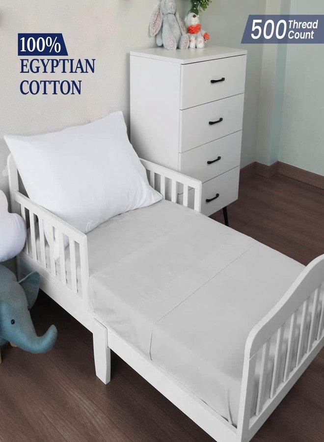 Ambition Home Toddler Travel Small Pillowcase 12x16 Inch White Solid Zipper Closer Pillow case Set of 2 PC Travel Pillow Cover 500 Thread Count 100% Egyptian Cotton Decorative Travel Pillow Cover - Image 2