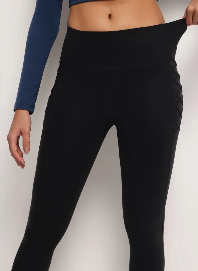 Zaecy  Sports Utility Leggings – Night Empyrean Black for Women | Best Price UAE