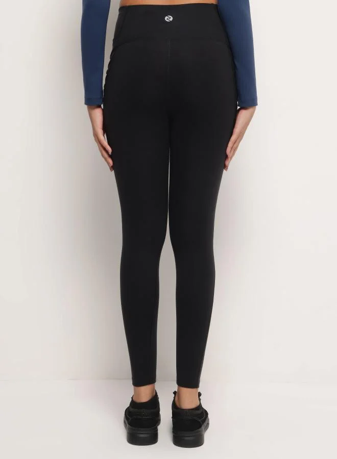 Zaecy  Sports Utility Leggings – Night Empyrean Black for Women | Best Price UAE