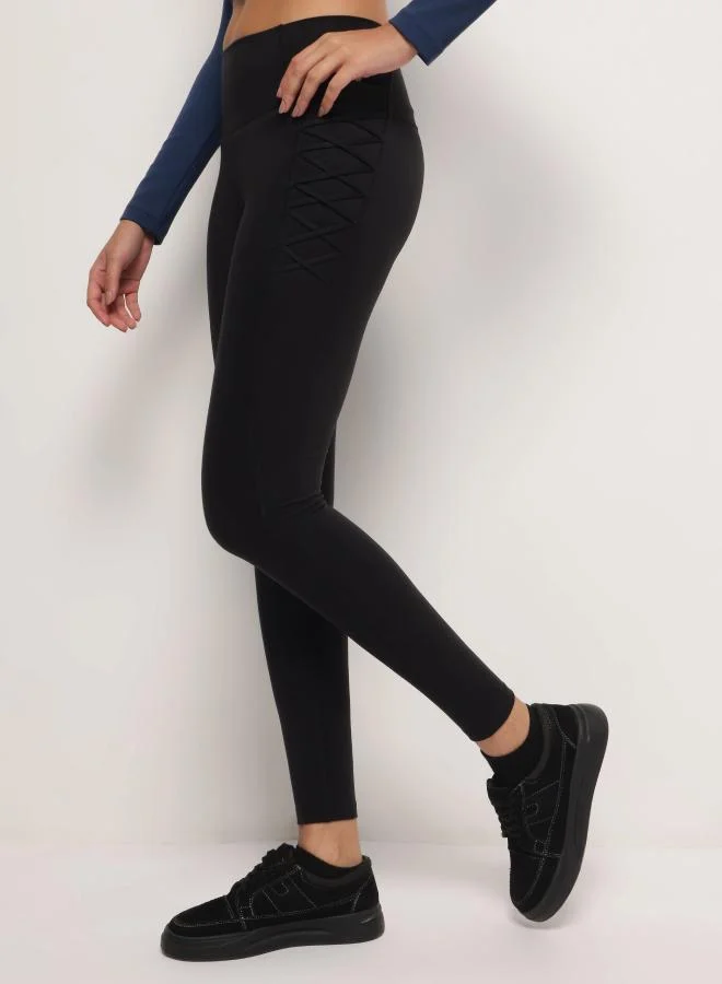 ZAECY Sports Utility Leggings – Night Empyrean Black