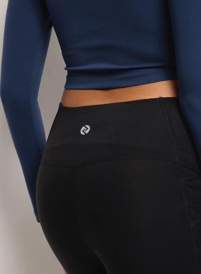 Zaecy  Sports Utility Leggings – Night Empyrean Black for Women | Best Price UAE