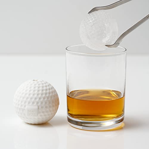 True Zoo Golf Ball Ice Mold Dishwasher Safe Novelty Silicone 2 Inch Ice Sphere Maker for Sports Fans, Set of 1 - Image 5