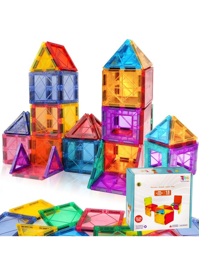 FunBlast FunBlast Magnet Building Blocks for Kids, Magnetic Blocks for Kids Toys for 3+ Yrs Old Boys Girls, DIY Educational STEM Toy for 3+ Years Kids, Learning and Construction Toys (18 Pcs)  - Image 1