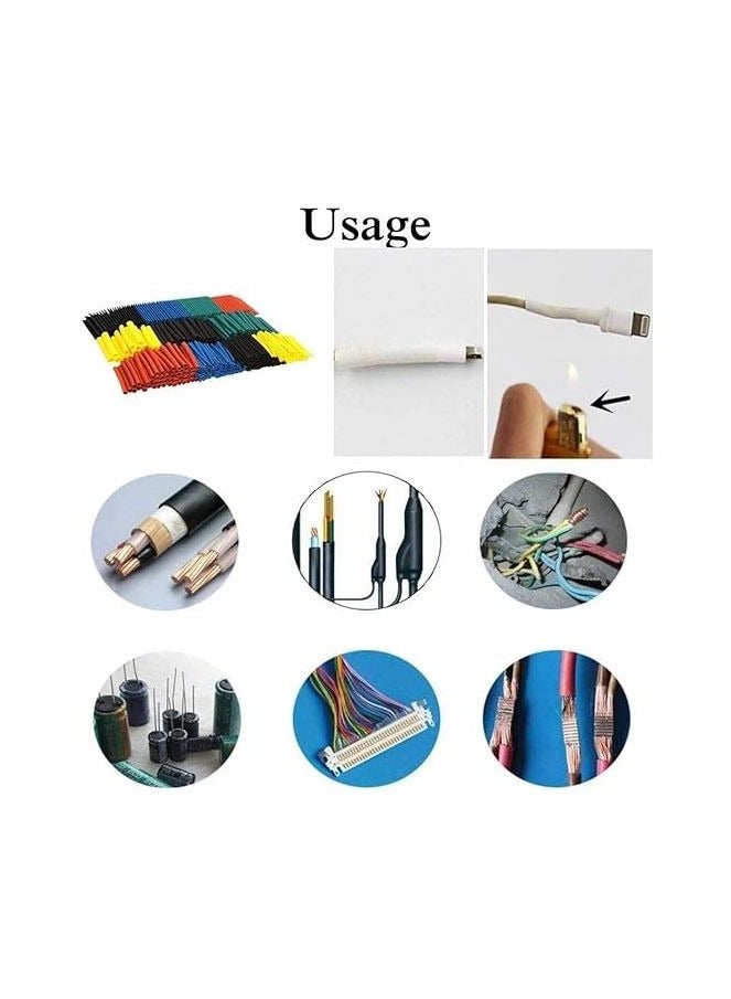 328 Piece Heat Shrink Tubing Set Insulation Shrinkable Tube Assortment Electronic 2:1 Wrap Wire Cable Sleeve Kit - Image 5