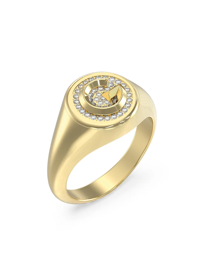 GUESS G Crystal Logo Ring