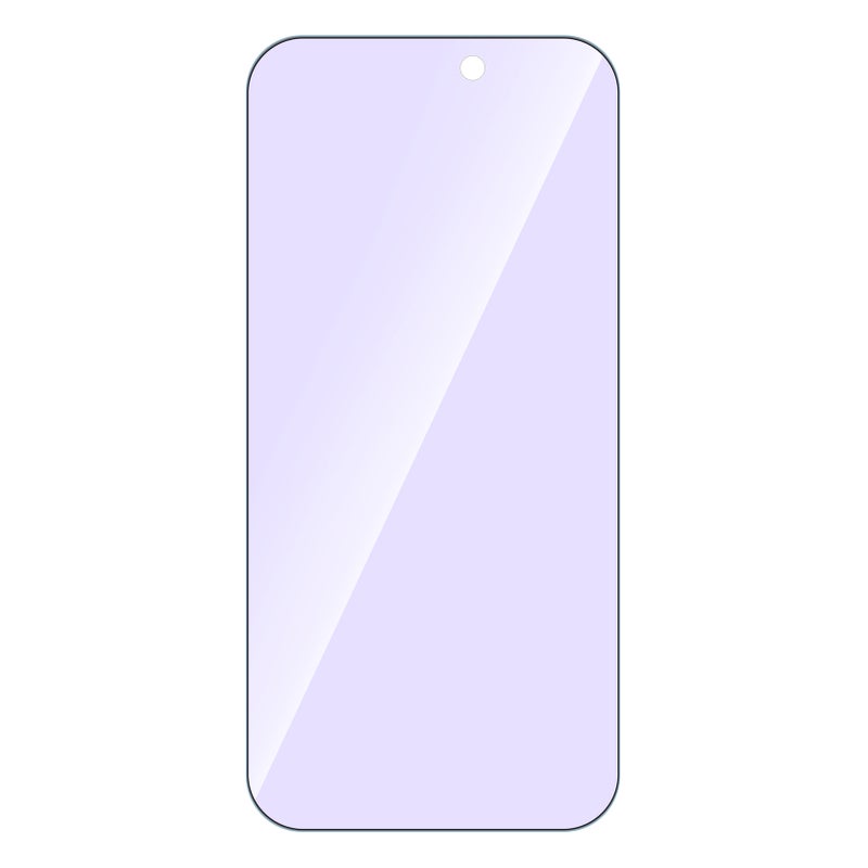 Blue Light Screen Protector Ultra Clear Tempered Glass Film Full Coverage Anti Blue Light Corning Glass Scratch Case Friendly Compatible With iPhone 15 6.1'' - Image 1
