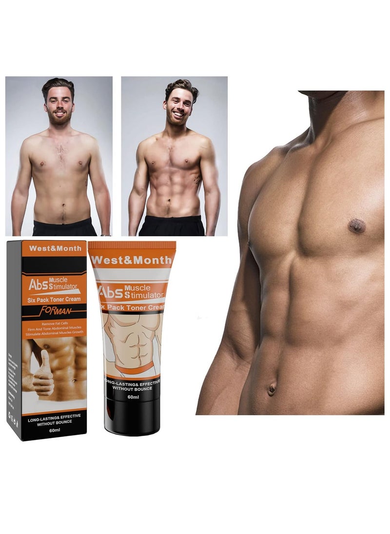 West&Month Cellulite Removal Hot Cream Slimming Fat Burn Weight Loss Shaping Six Pack Cream Abdominal Muscle Stimulator Abs Cream  - Image 3