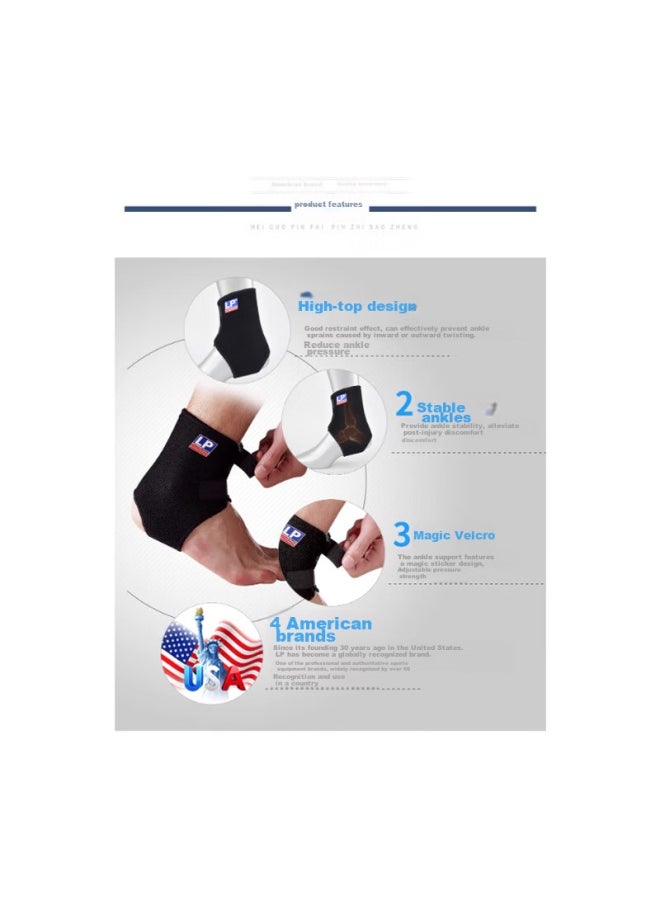 LP Lp757 Ankle Brace, Achilles Tendon Opening, Outdoor Sports, Ankle Joint Stabilization Support Brace, One Size Fits All  - Image 3