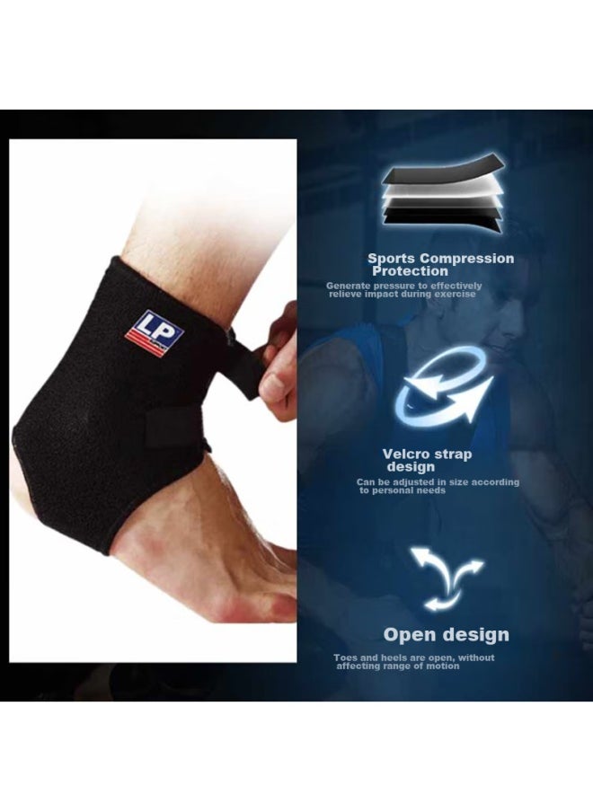 LP Lp757 Ankle Brace, Achilles Tendon Opening, Outdoor Sports, Ankle Joint Stabilization Support Brace, One Size Fits All  - Image 2