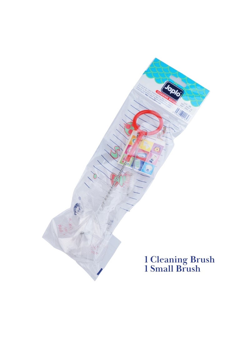 جابلو فرشاة تنظيف زجاجات الحليب 2 في 1- فرشاة تنظيف - Image 1