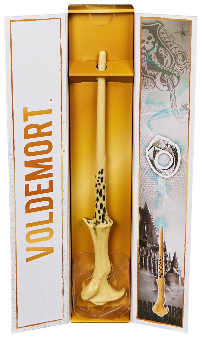 Wizarding World Harry Potter, 12-inch Magical Collector Voldemort Wand with Stand & Die-cast Icon, Magical Artifacts, Accessory for Halloween Costumes - Image 2