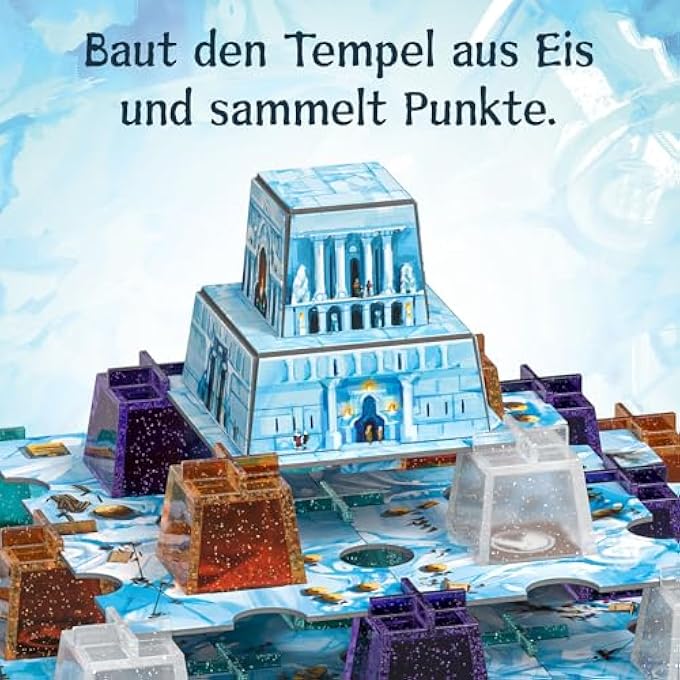 كوزموز KOSMOS 683801 Nunatak Temple من EIS Family Game Cool 3D Construction 3D Tokens في لعبة إستراتيجية Ice Look لعبة لوحية لعبة لوحية - Image 4