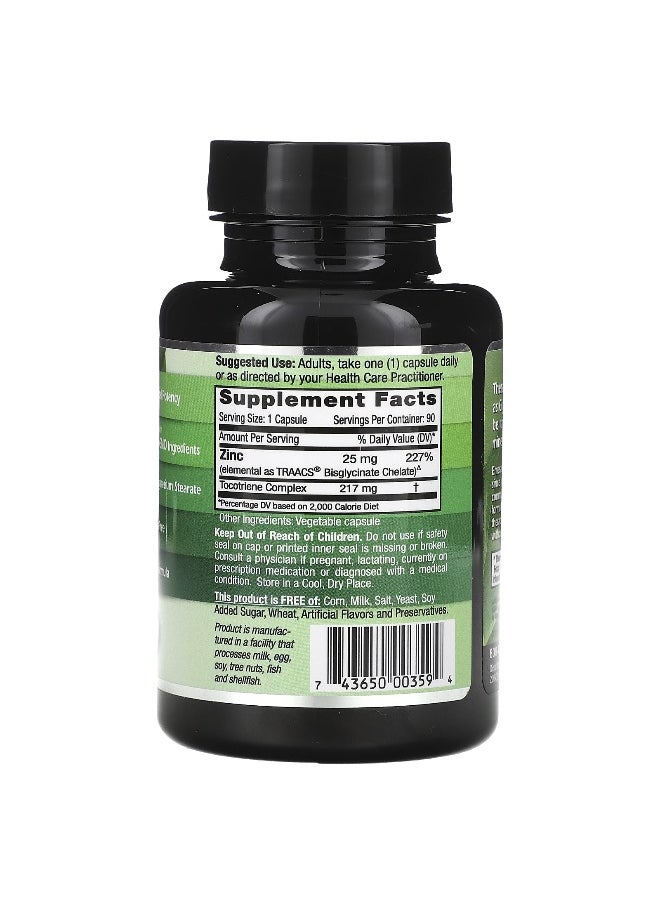 Emerald Laboratories Emerald Laboratories, Pure Albion, Zinc, 25 mg, 90 Vegetable Caps  - Image 2