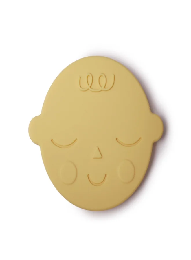 mushie Teether Face Banana Cream