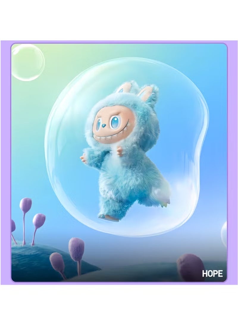 لابوبو دمية قلادة لابوبو 3 الجيل المعكرون الفينيل دمية أفخم 17 سم ، أزرق - أمل - Image 2