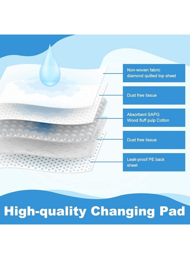 Bgtecho 100 Pack Disposable Changing Pads, 17 X 13 Inch Disposable Pads for Baby, Waterproof Diaper Changing Pad, Leak-Proof Breathable Underpads, Table Protector Mat, Baby Underpads Liner,Ultra Absorbent - Image 2