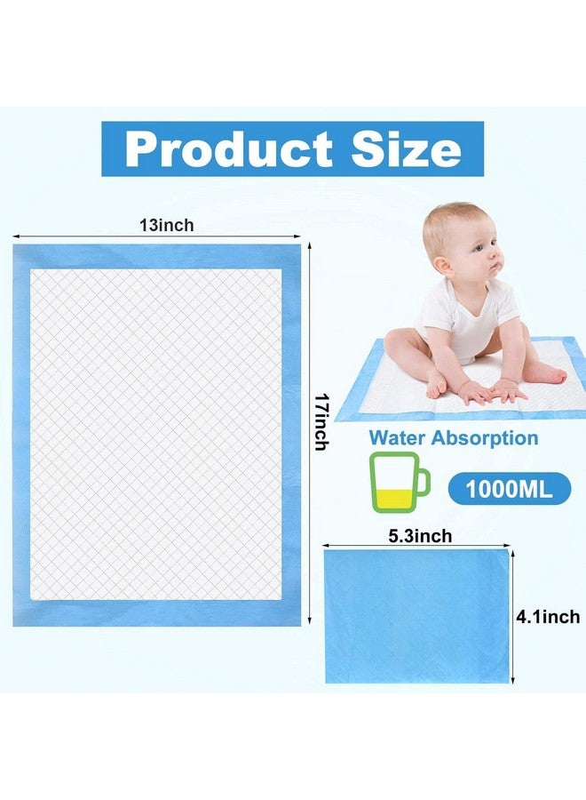 Bgtecho 100 Pack Disposable Changing Pads, 17 X 13 Inch Disposable Pads for Baby, Waterproof Diaper Changing Pad, Leak-Proof Breathable Underpads, Table Protector Mat, Baby Underpads Liner,Ultra Absorbent - Image 3