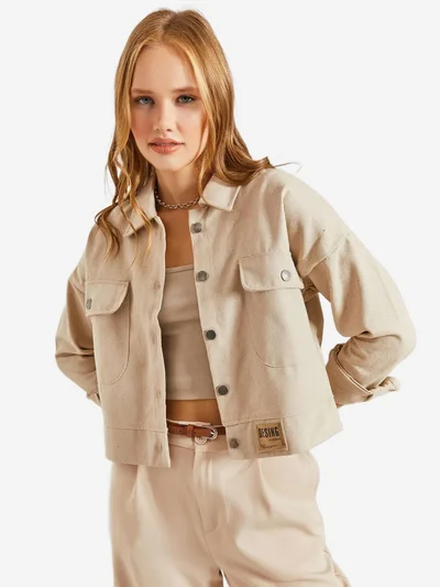 بيانكو لوتشي LUCCI Gabardine Buttoned Jacket