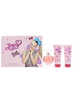 JoJo Siwa مجموعة هدايا جوجو سيوا بي يو - ماء عطر، 100 مل + غسول جسم فاخر 100 مل + لوشن جسم فاخر 100 مل  - Image 2