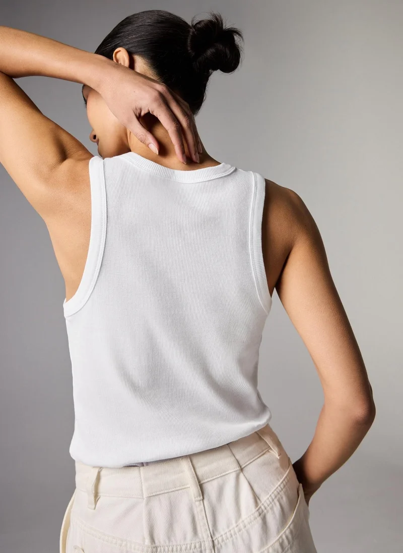 ماتلان White Jersey Vest Top