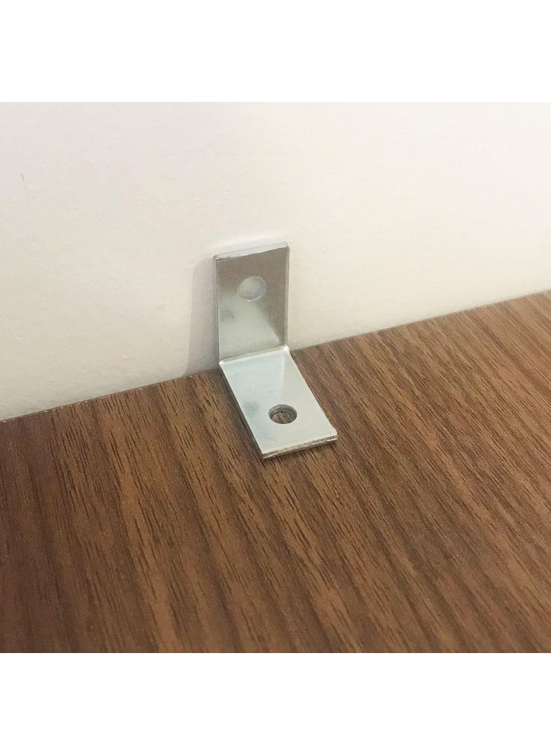 Glaswen 8 Pieces Furniture Cabinet Wall Stabilizer Corner Connection L Iron Square Earthquake Safety 25 x 25 x 15 mm  - Image 4
