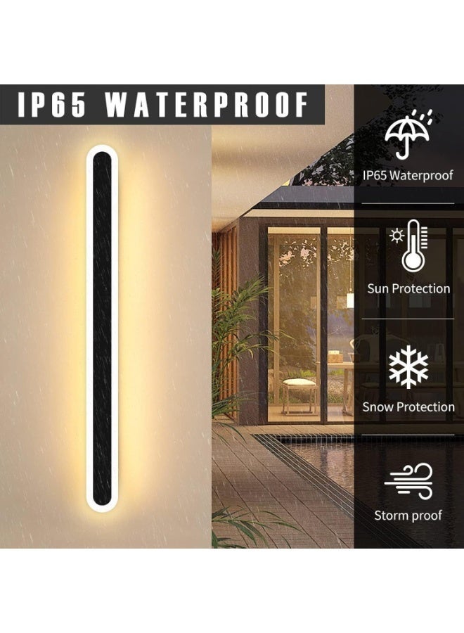 YelaJoy 22W LED Outdoor Wall Light,Warm White, IP65 Waterproof, Modern Minimalist Strip for Garden - Image 3