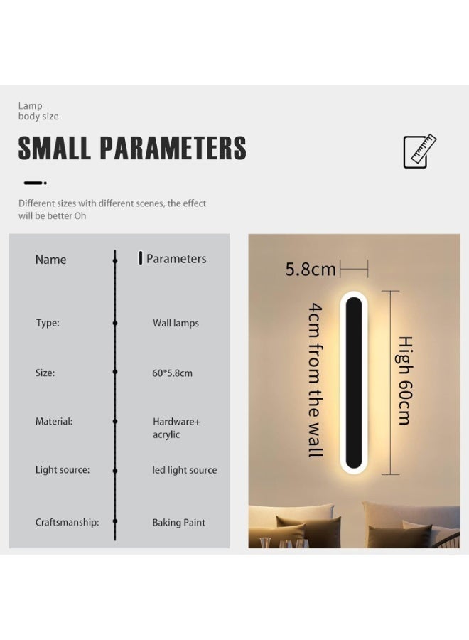 YelaJoy 22W LED Outdoor Wall Light,Warm White, IP65 Waterproof, Modern Minimalist Strip for Garden - Image 2