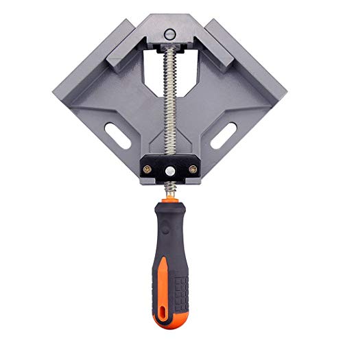 WEICHUAN Aluminum Alloy Right Angle Clamp 90 Degree Angle Clamp Corner Clamp Right Angle Vise Adjustable Frame Clamp With Adjustable Swing Jaw for DIY Woodworking(Pack of 1) - Image 1