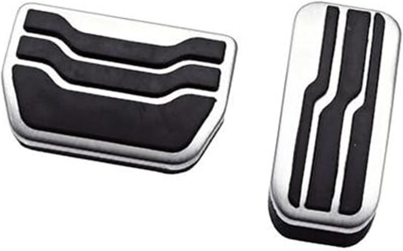 DEMULAX Stainless Steel Car Brake Pedal Pads - Image 1