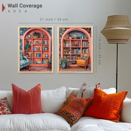 kotart Traditional Art Home Decoration Painting Indian Madhubani Paintings With Frame For Living Room Bed Room Hotel Wall Decor Digital Reprint Engineered Wood Set of 2 (Art 2, 10x13 inch, Framed) - Image 3