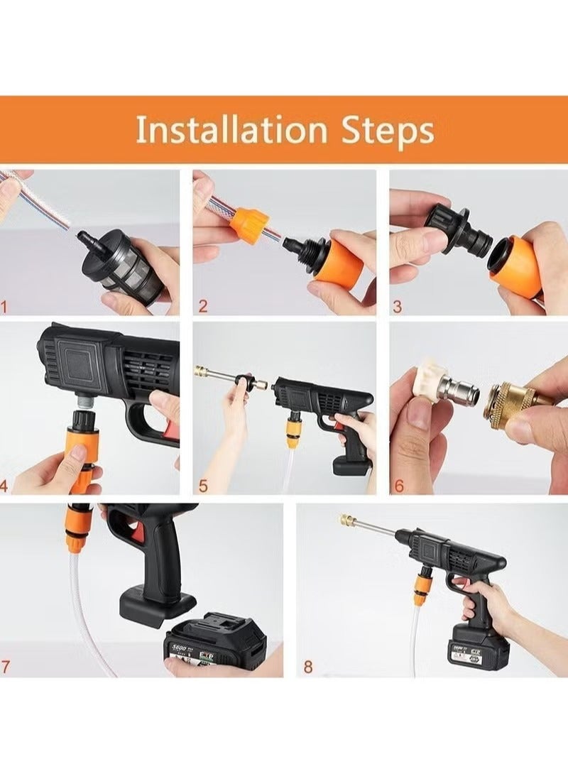 شوبيت رشاش مياه عالي الضغط 48 فولت (بطارية واحدة) - Image 5