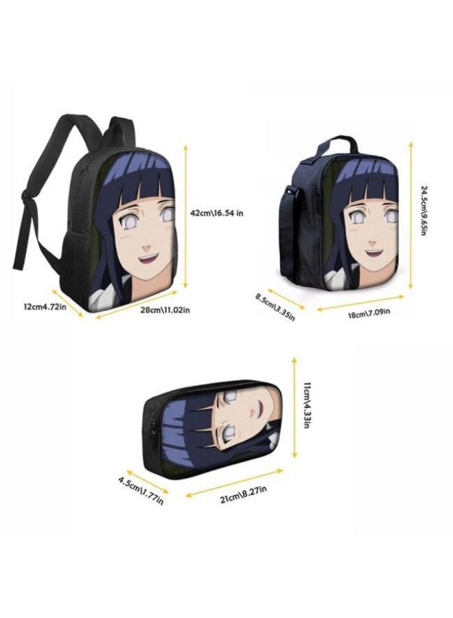 عام حقيبة ظهر مطبوعة بالرسوم المتحركة + مجموعة حقائب اليد + القلم، مجموعة حقائب عملية من ثلاث قطع (يمكن استخدام الطلاب والأطفال ونزهات الأصدقاء ورياضات تسلق الجبال وما إلى ذلك) - 9 - Image 3