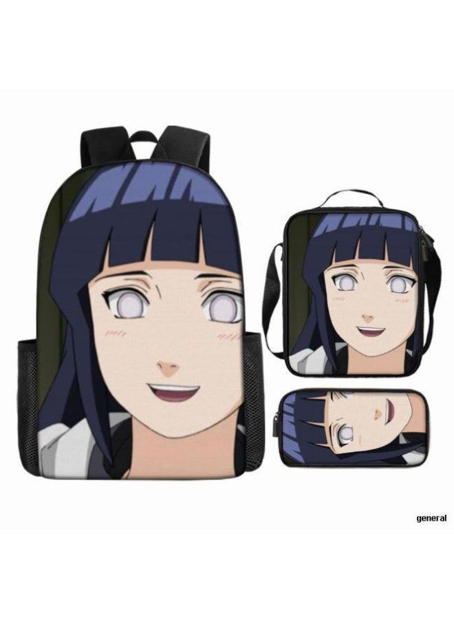 عام حقيبة ظهر مطبوعة بالرسوم المتحركة + مجموعة حقائب اليد + القلم، مجموعة حقائب عملية من ثلاث قطع (يمكن استخدام الطلاب والأطفال ونزهات الأصدقاء ورياضات تسلق الجبال وما إلى ذلك) - 9 - Image 1