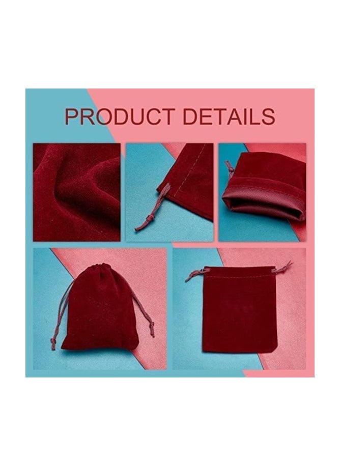 Velvet Gift Bags 12 x 16 cm Drawstring jewelry pouches for Candy Wedding Party Favor Bags Maroon | 12 Bags - pzsku/Z523FB49756B059345998Z/45/_/1739861973/c13e188f-975d-495a-9291-d6533991e40c