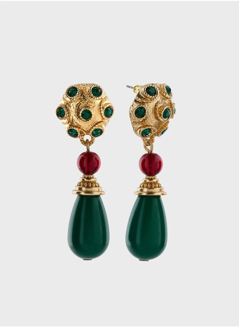 Khizana Ethnic Drop Earrings