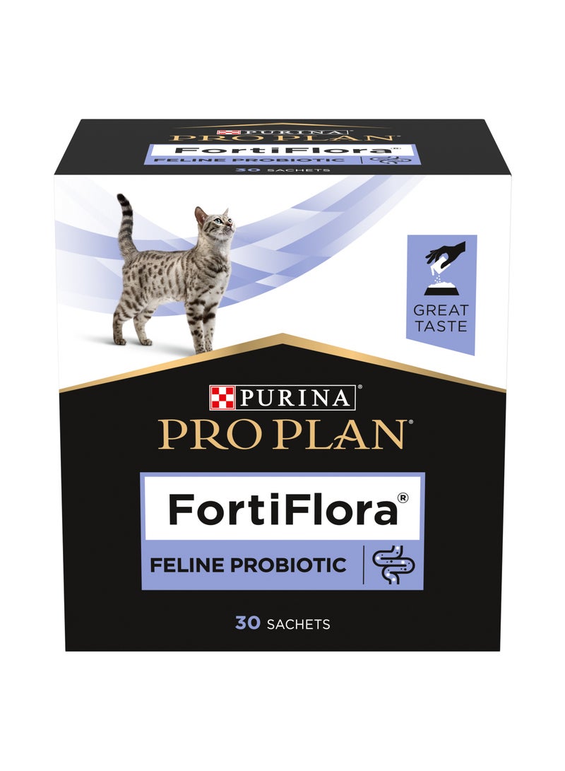 Purina Pro Plan FortiFlora Cat Probiotic Supplement 30 x 1g - Image 1