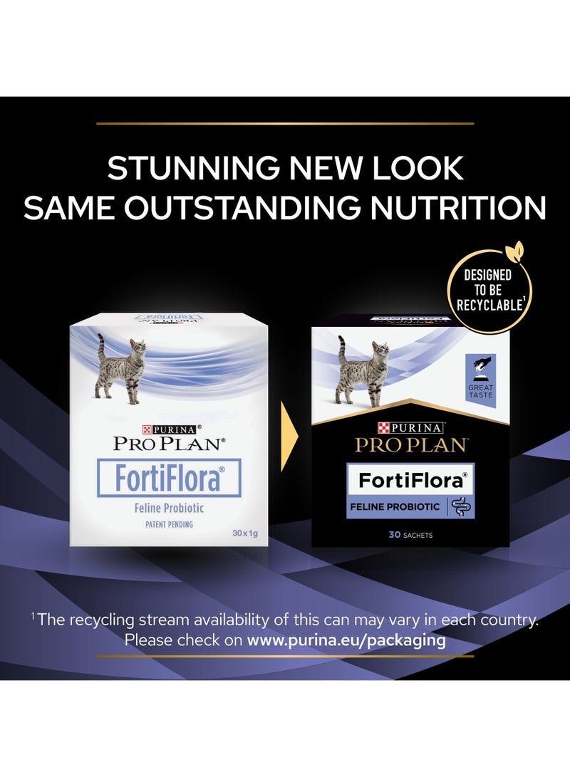 Purina Pro Plan FortiFlora Cat Probiotic Supplement 30 x 1g - Image 3